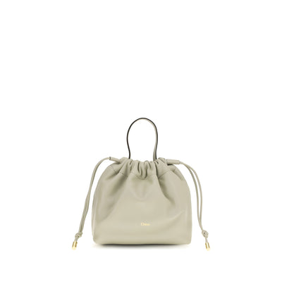 Chloé Gray Leather Shoulder Bag