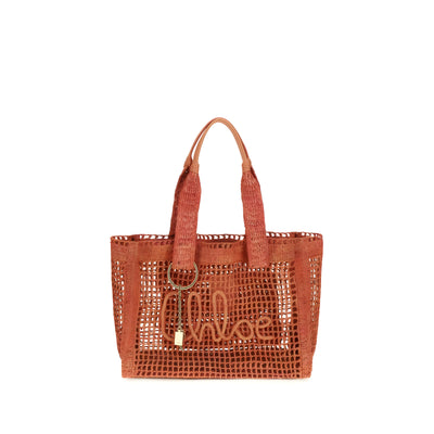 Chloé Multicolor Raffia Shoulder Bag