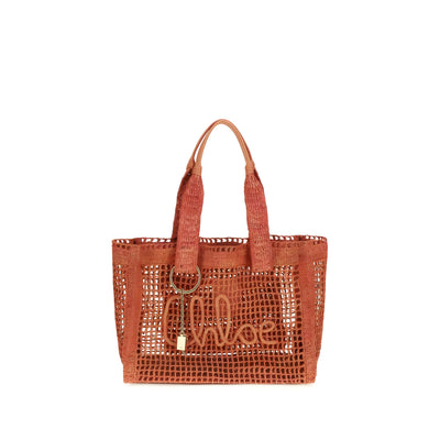 Chloé Multicolor Raffia Shoulder Bag
