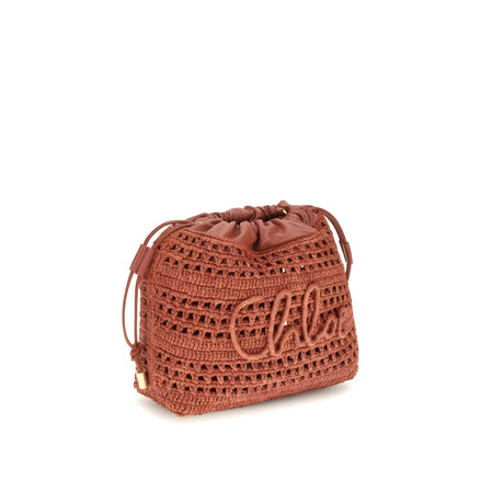 Chloé Multicolor Raffia Shoulder Bag