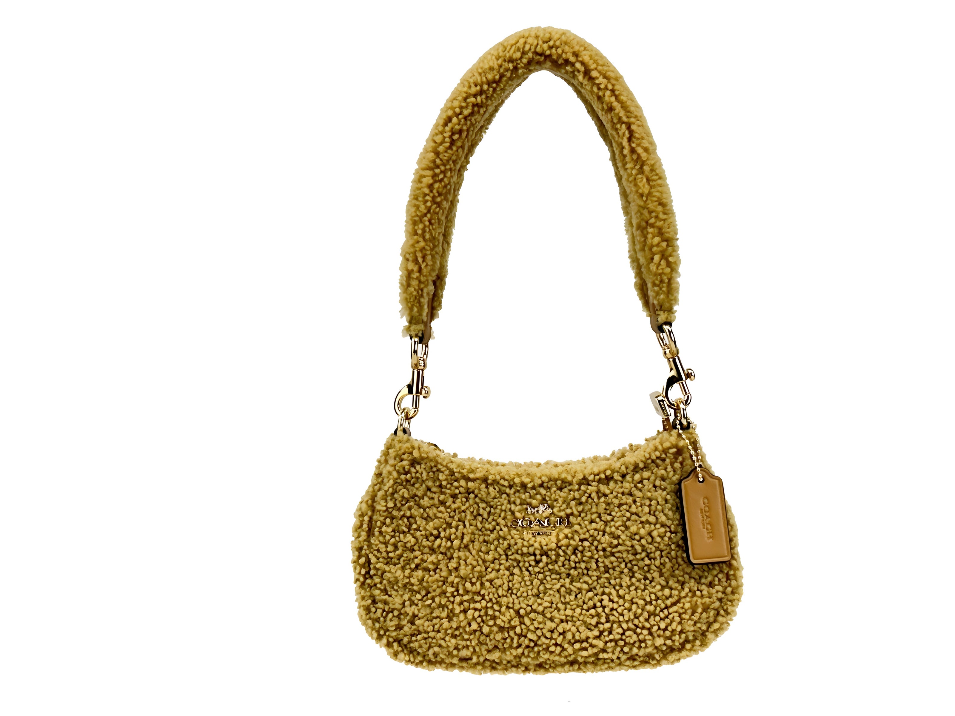 Coach Teri Mini Shearling Fur Crossbody Bag