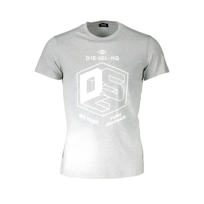 Diesel Grey Cotton T-Shirt