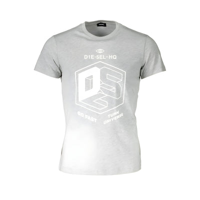 Diesel Gray Cotton T-Shirt