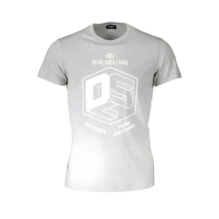 Diesel Gray Cotton T-Shirt