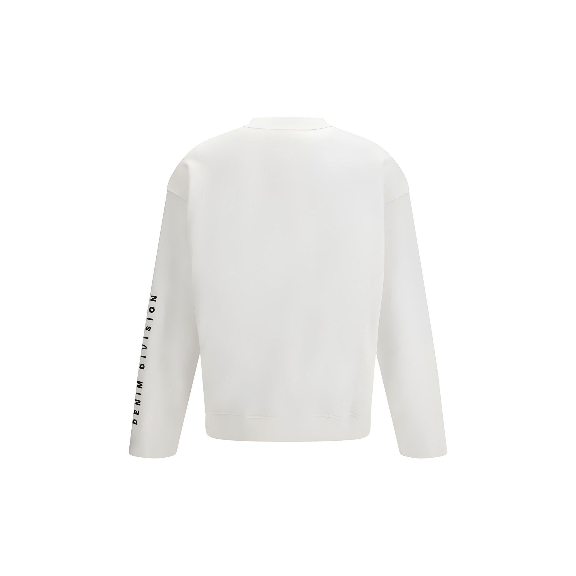 Diesel White Cotton Sweatshirt