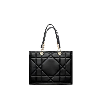 Dior Black Leather Tote Bag