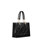 Dior Black Leather Tote Bag