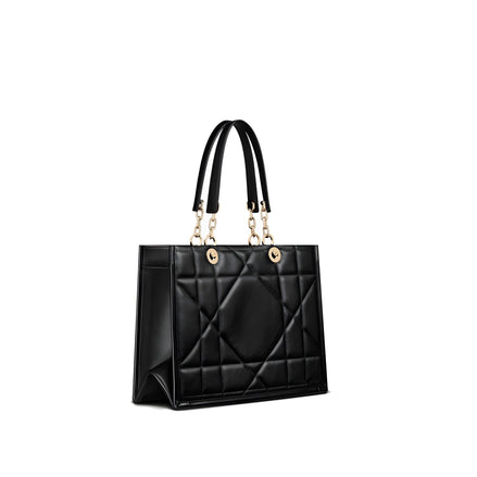 Dior Black Leather Tote Bag