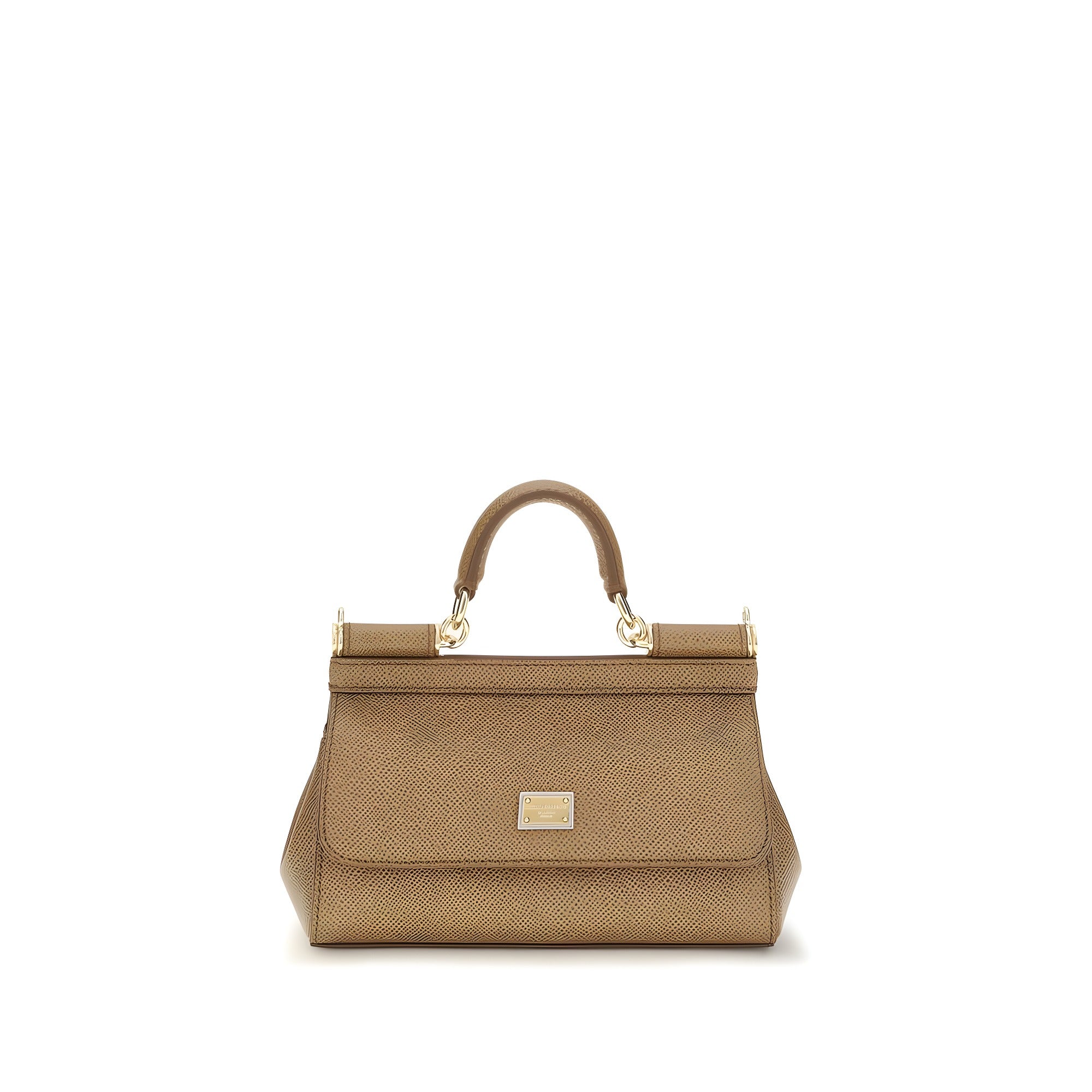 Dolce & Gabbana Beige Calf Leather Handbag