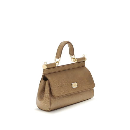 Dolce & Gabbana Beige Calf Leather Handbag