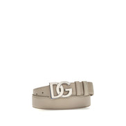 Dolce & Gabbana Beige Calf Leather Regular Belt