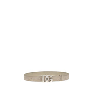 Dolce & Gabbana Beige Calf Leather Regular Belt