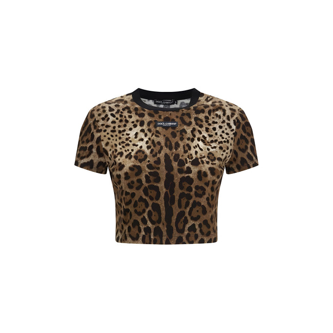 Dolce & Gabbana Beige Cotton T-Shirt
