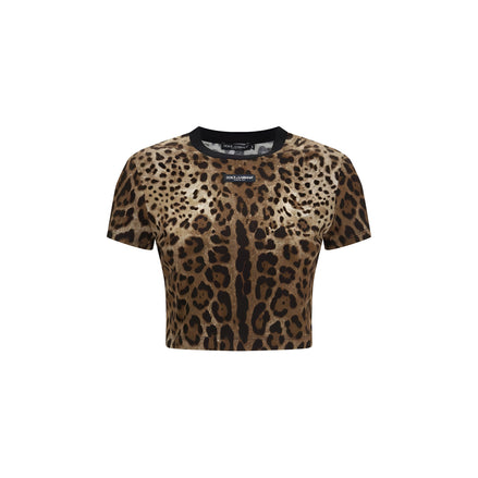 Dolce & Gabbana Beige Cotton T-Shirt