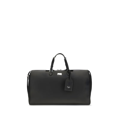 Dolce & Gabbana Black Calf Leather Briefcase