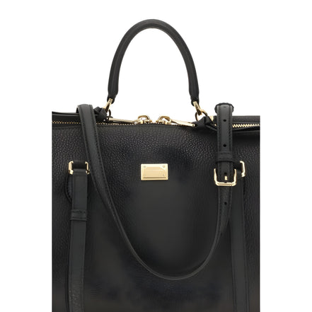 Dolce & Gabbana Black Leather Shoulder Bag