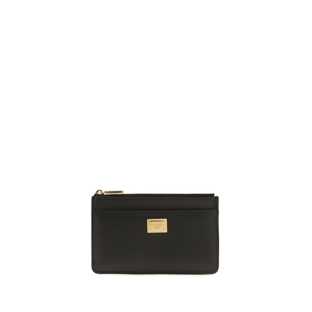 Dolce & Gabbana Black Zip Card Holder
