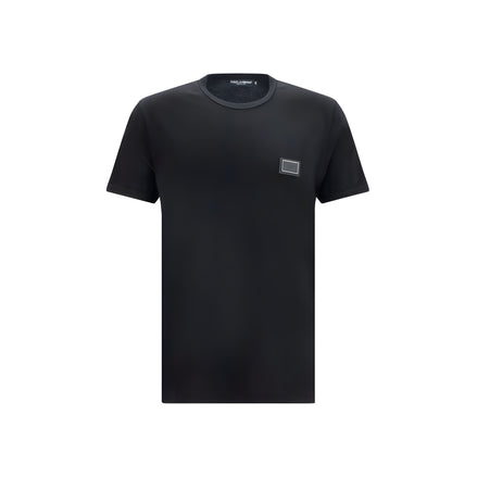Dolce & Gabbana Black Cotton T-Shirt