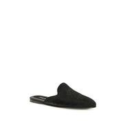 Dolce & Gabbana Black Leather Mules