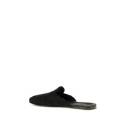 Dolce & Gabbana Black Leather Mules