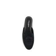Dolce & Gabbana Black Leather Mules