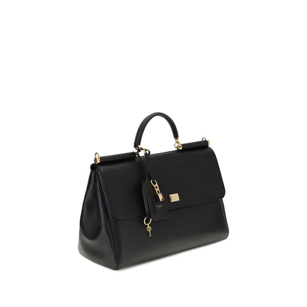 Dolce & Gabbana Black Leather Shoulder Bag