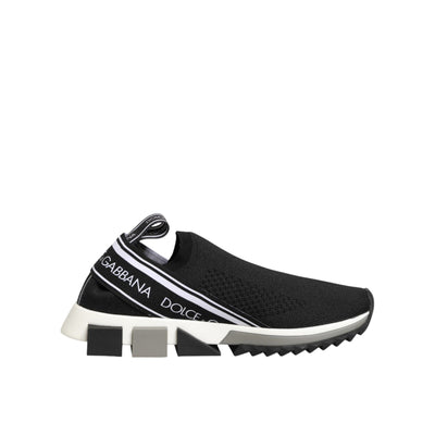 Dolce & Gabbana Black Slip On Sorrento Low Top Sneakers