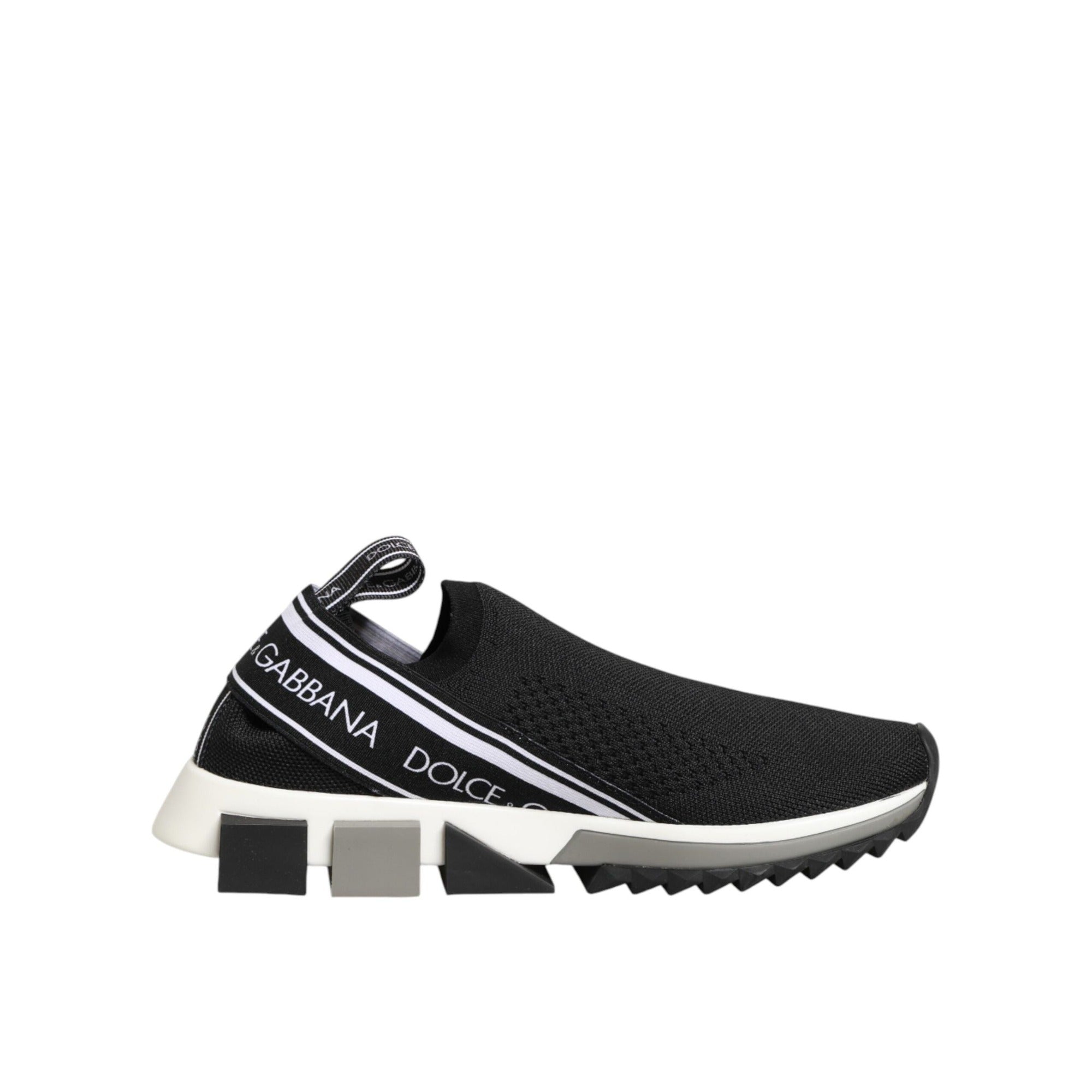Dolce & Gabbana Black Slip On Sorrento Low Top Sneakers