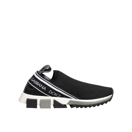 Dolce & Gabbana Black Slip On Sorrento Low Top Sneakers
