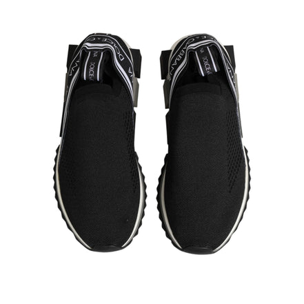 Dolce & Gabbana Black Slip On Sorrento Low Top Sneakers
