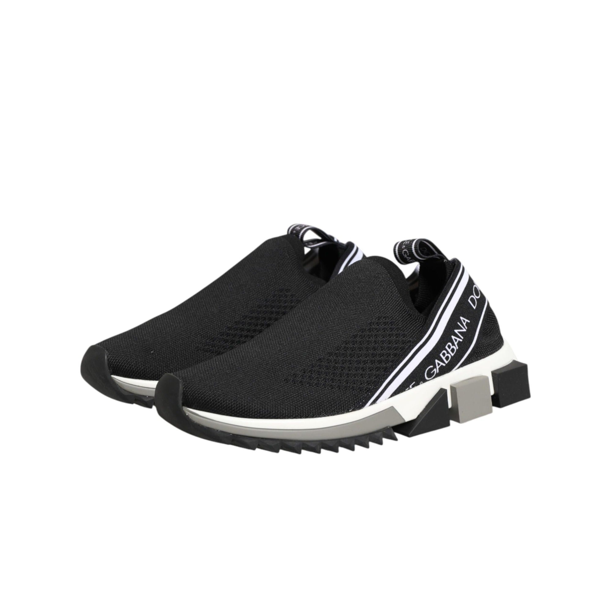 Dolce & Gabbana Black Slip On Sorrento Low Top Sneakers