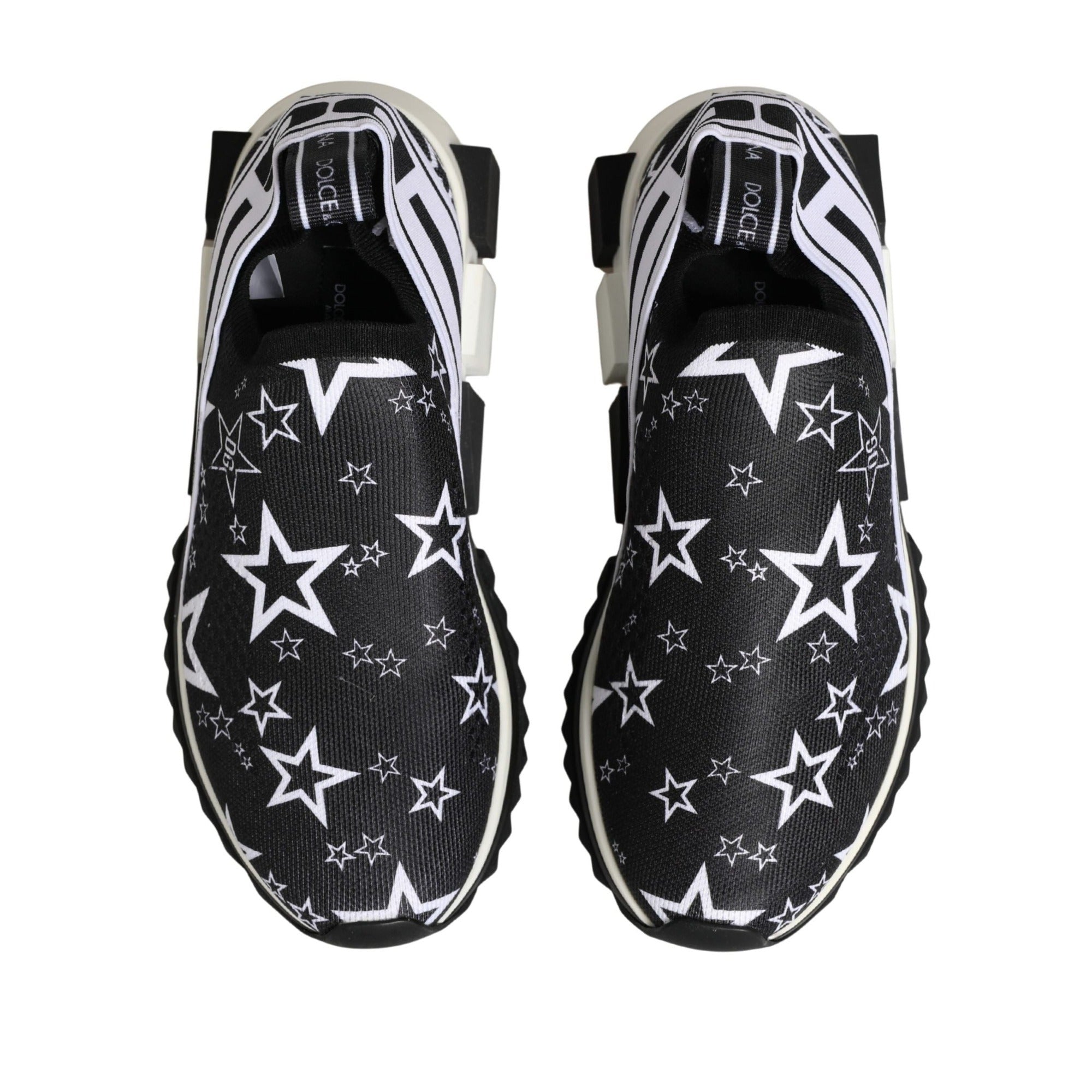 Dolce & Gabbana Black Stars Logo SORRENTO Sneakers