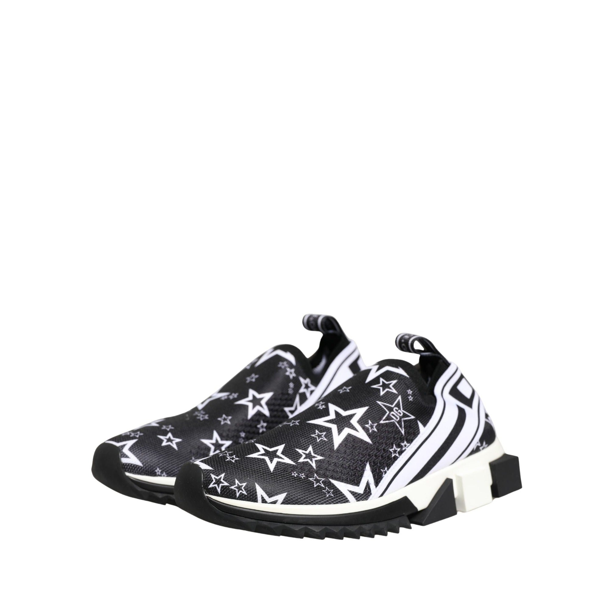 Dolce & Gabbana Black Stars Logo SORRENTO Sneakers