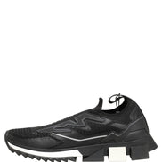 Dolce & Gabbana Black White Sorrento Slip-On Logo Sneakers