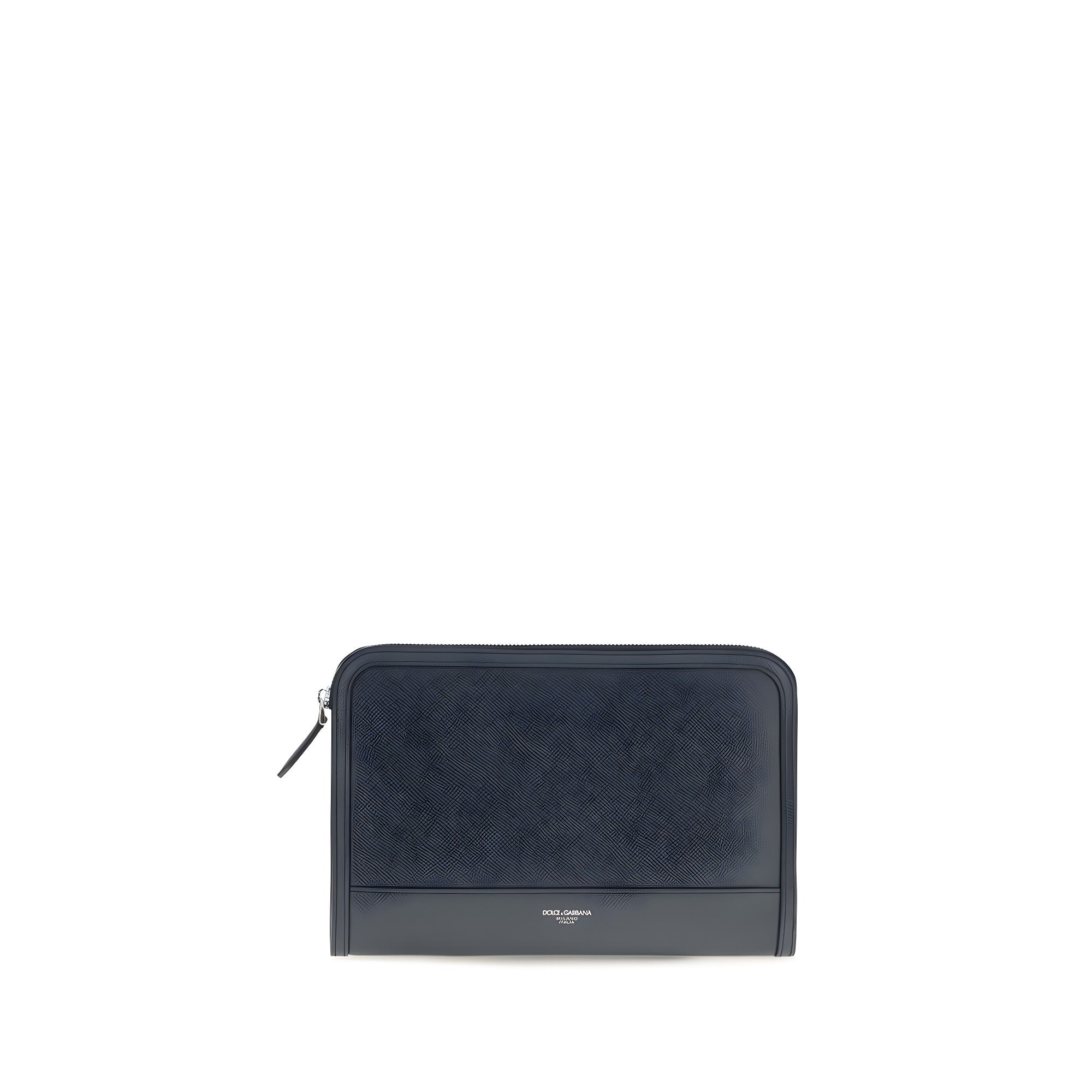 Dolce & Gabbana Blue Calf Leather Bos Taurus Wallet