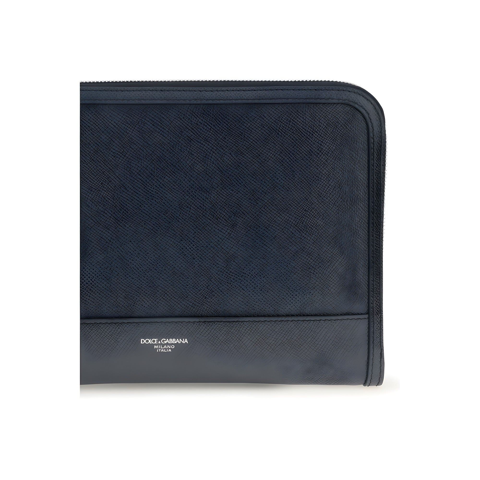 Dolce & Gabbana Blue Calf Leather Bos Taurus Wallet