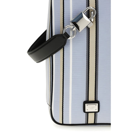 Dolce & Gabbana Blue Cotton Handbag
