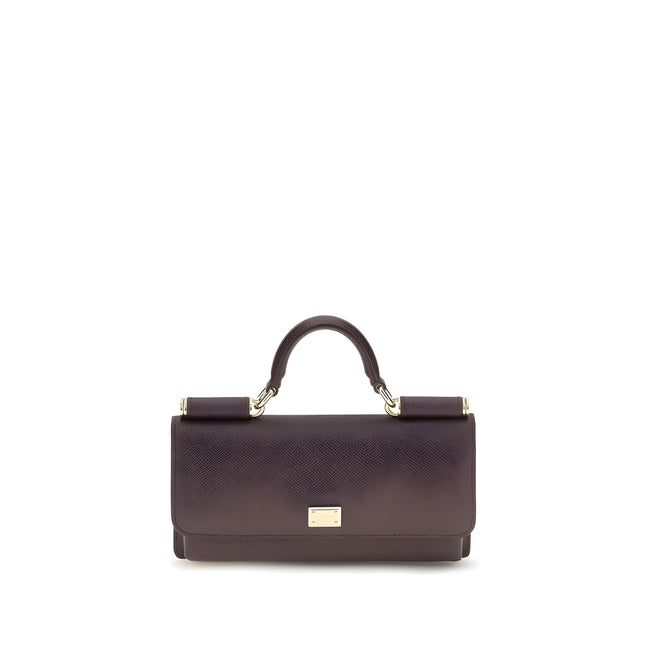 Dolce & Gabbana Brown Leather Shoulder Bag