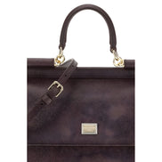 Dolce & Gabbana Brown Leather Shoulder Bag