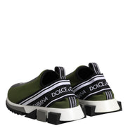 Dolce & Gabbana Green Logo Low Top Sorrento Sneakers