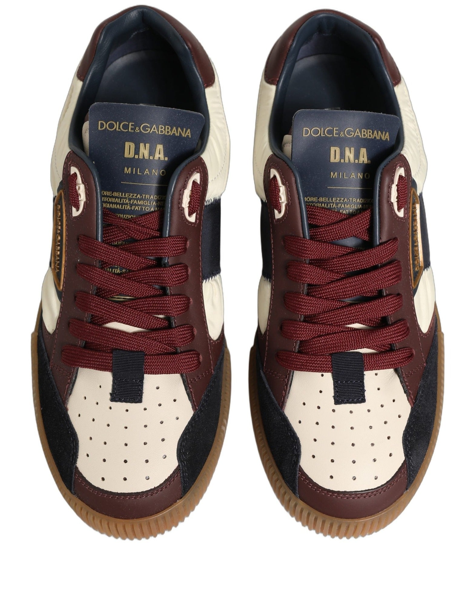 Dolce & Gabbana Multicolor Leather MIAMI Low Top Sneakers