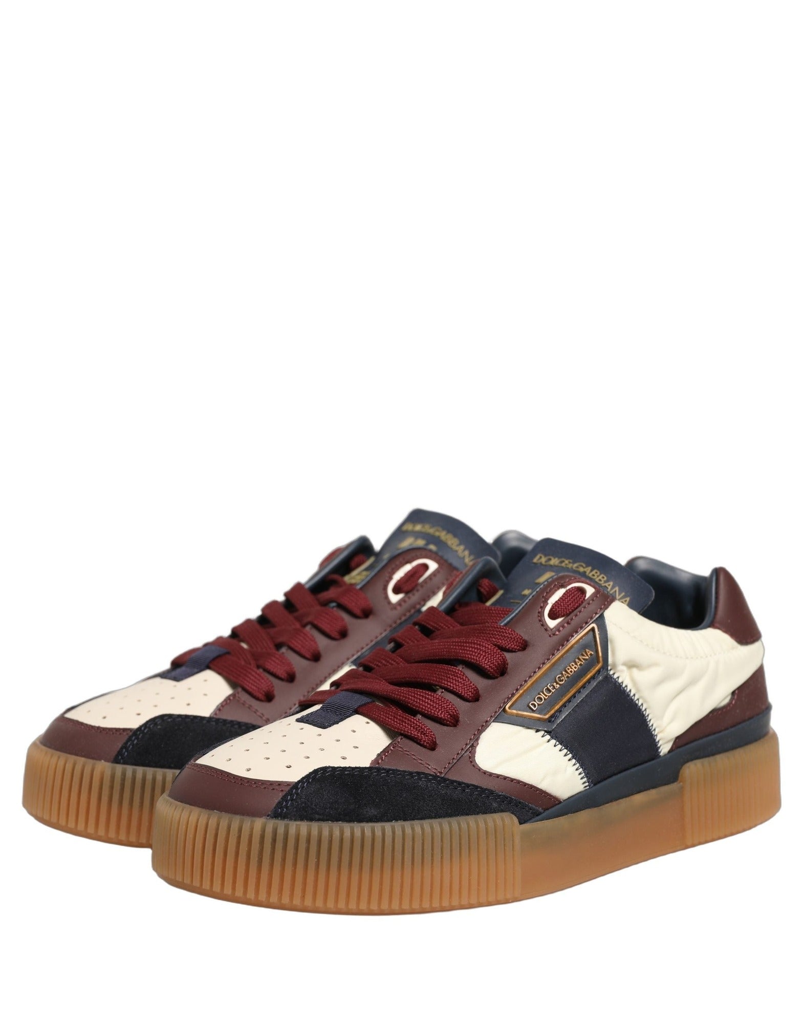 Dolce & Gabbana Multicolor Leather MIAMI Low Top Sneakers