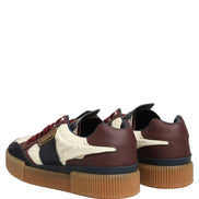 Dolce & Gabbana Multicolor Leather MIAMI Low Top Sneakers
