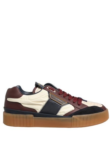 Dolce & Gabbana Multicolor Leather MIAMI Low Top Sneakers