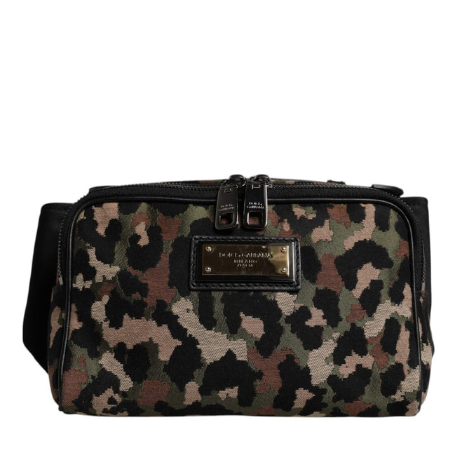 Dolce & Gabbana Multicolor Leopard DG Logo Belt Bag