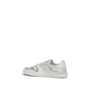 Dolce & Gabbana White Calf Leather Low Top Sneakers
