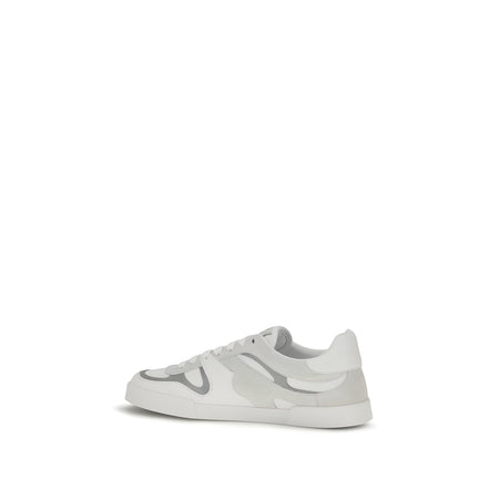 Dolce & Gabbana White Calf Leather Low Top Sneakers