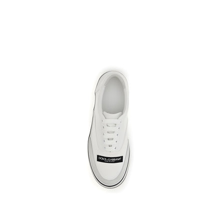 Dolce & Gabbana White Cotton Low Top Sneakers