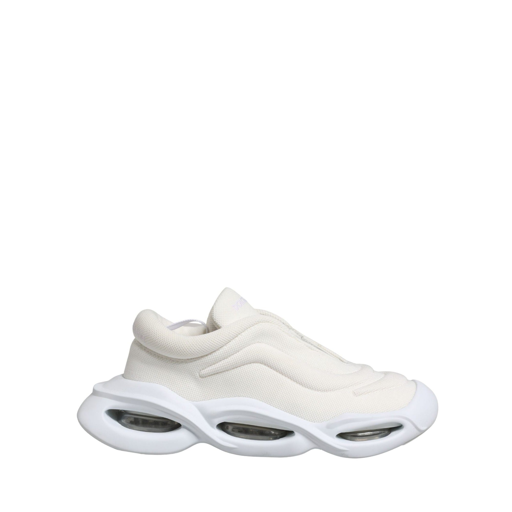 Dolce & Gabbana White Slip On Wave Low Top Sneakers