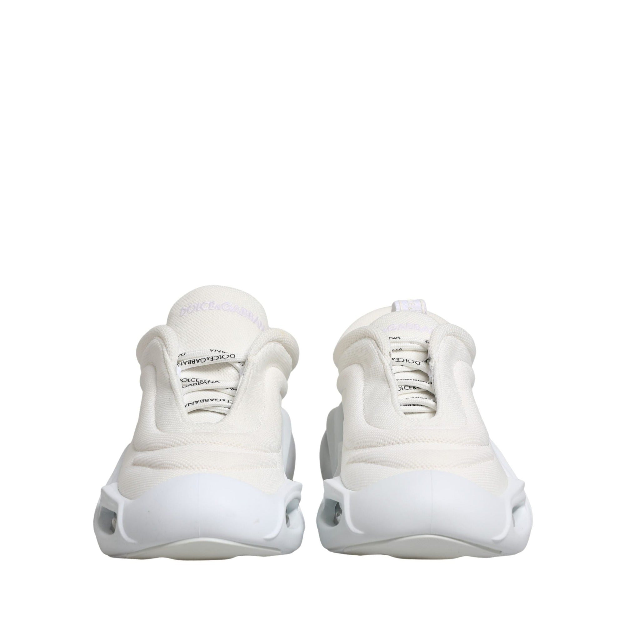 Dolce & Gabbana White Slip On Wave Low Top Sneakers